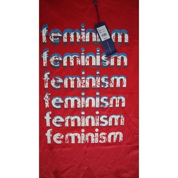 Rebecca Minkoff S18403C11 626 Women's Sz M Red Feminism Muscle Tee Shirt $58 - Picture 4 of 9